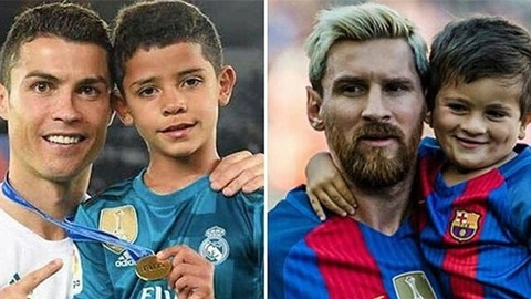 Con trai Ronaldo không gọi, con trai Messi vẫn trả lời